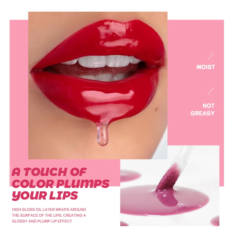 ウォーターグロスミラーリップグロス、保湿力と潤い力に優れ、防水性と耐汗性があり、デイリーメイクやホリデーギフトに最適です。