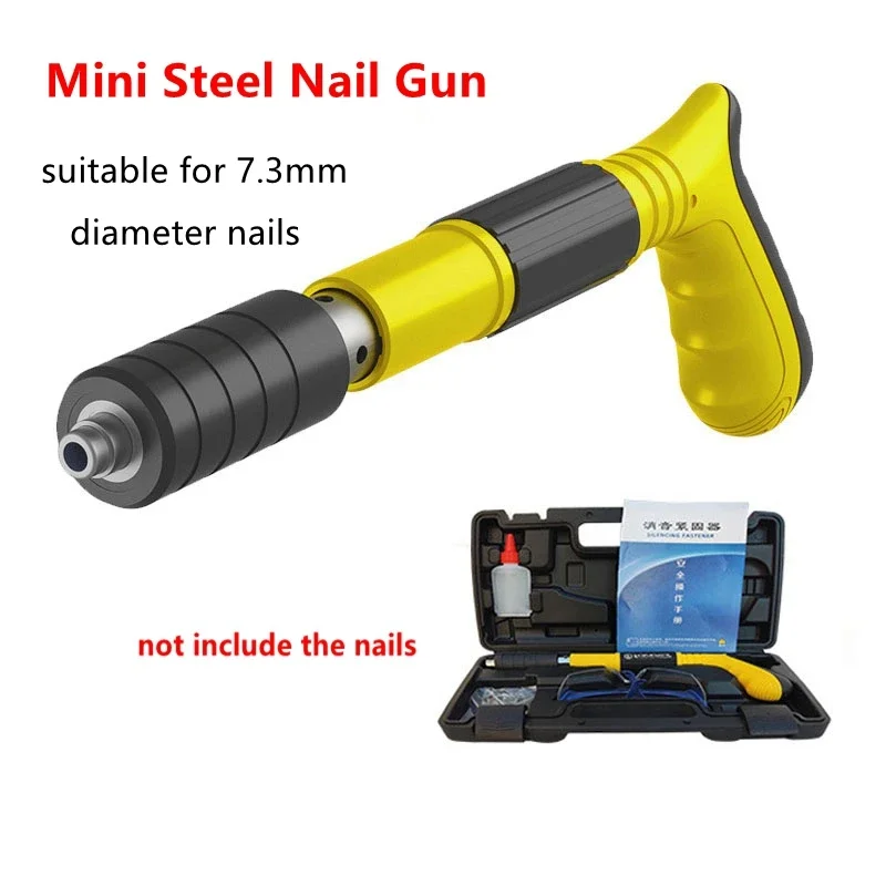 New Upgrade Mini Steel Nails Guns Rivet Tool Set Home Ceiling Anchor Wire Slotting Device for Household Wall Fastener Rivet Gun