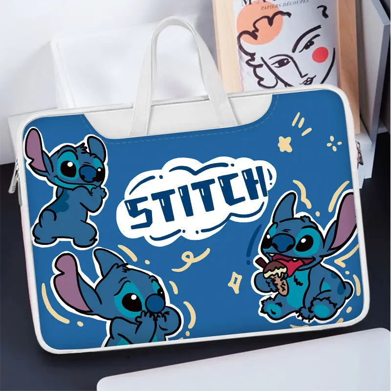 ديزني لطيف غرزة حقيبة لابتوب الكرتون شخصية الموضة 14 بوصة 15.6 بوصة المنقذ لينوفو هواوي أبل حقيبة لابتوب هدية عيد