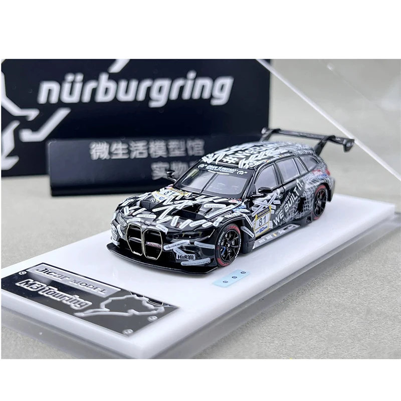 Jicar Diecast 1:64 Scale M3 G81 Touring GT3 Alloy Simulation Car Model Static Display Collectibles Boy Gift Toy Decoration