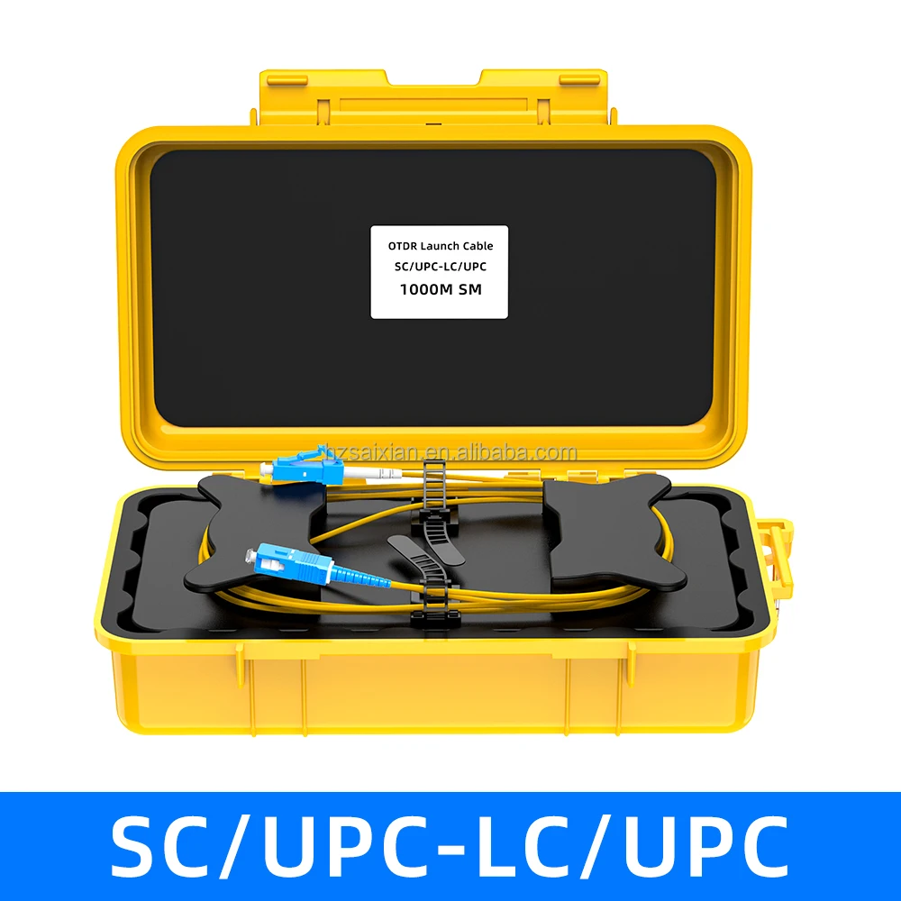SAIVXIAN 500M/1KM/2KM OTDR Test Extension Cable Box APC/UPC SM 1310/1550nm Fiber Optic OTDR Launch FC/SC/LC Connectivity