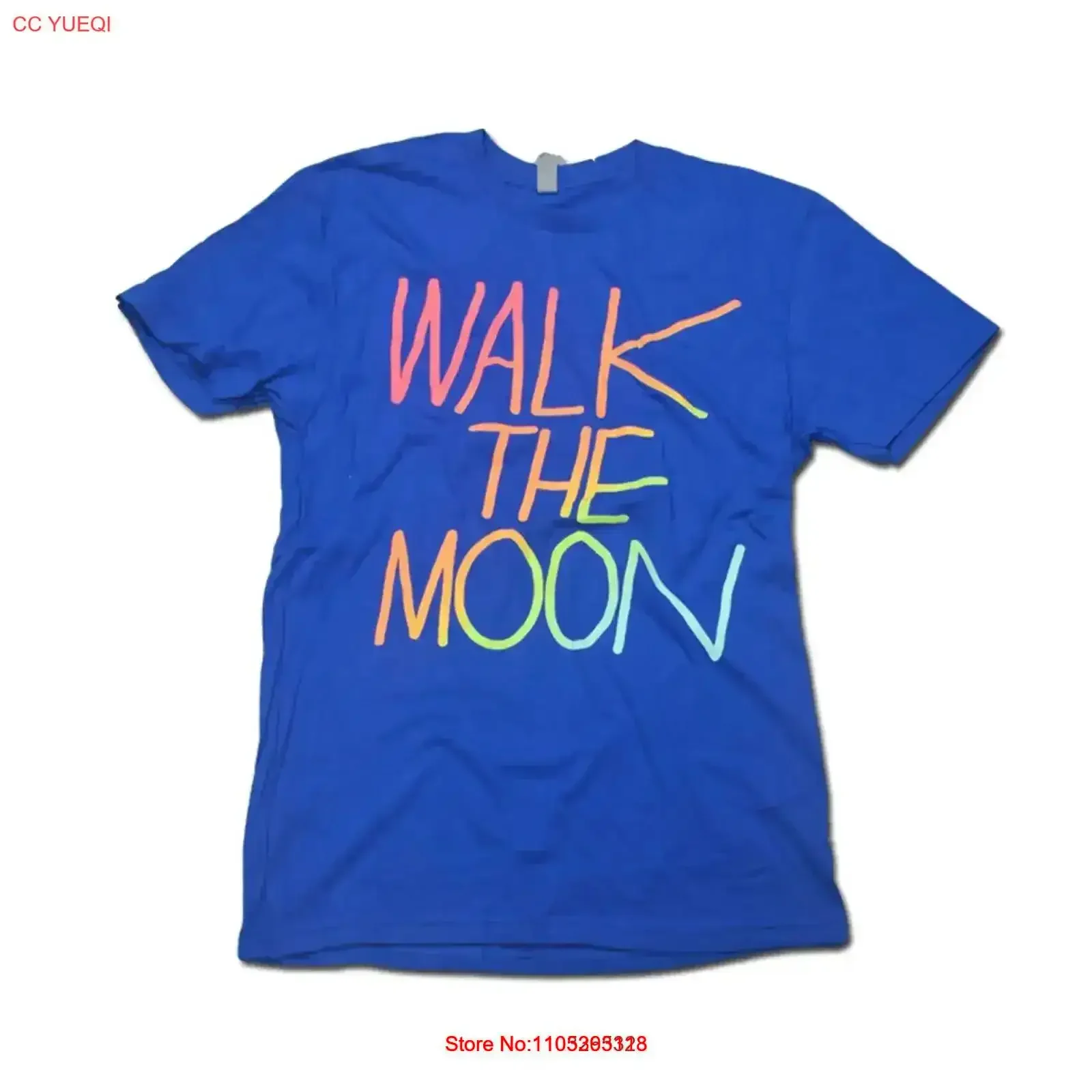 Walk the Moon Band Blue Color T Shirt Concert S 5XL AR560 vintage Washed Comfortable Slightly Soft Breathable Stylish Stretched