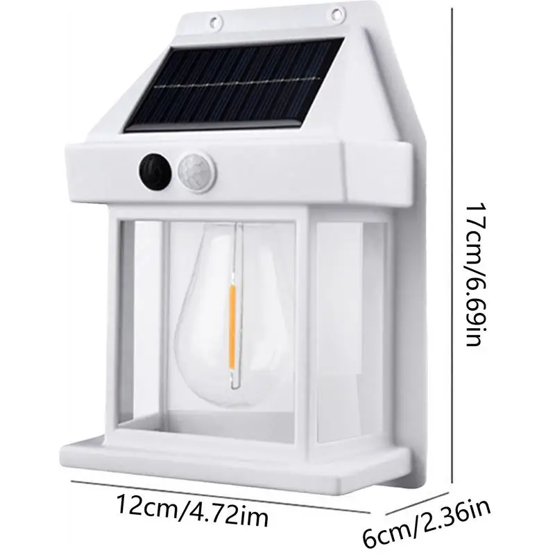 Solarne światła zasilana ścienna na zewnątrz wodoodporne lampy słoneczne zewnętrzne solarne lampy Led czujnik ruchu światła do ogrodu ogrodzenia słonecznego