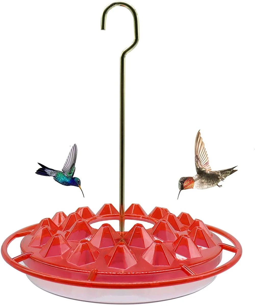 

Hummingbird Feeders for Outdoor, Hummingbird Water Feeders with 25 Feeding Ports, Hanging Hummers Bird Feeder, Easy to Fill