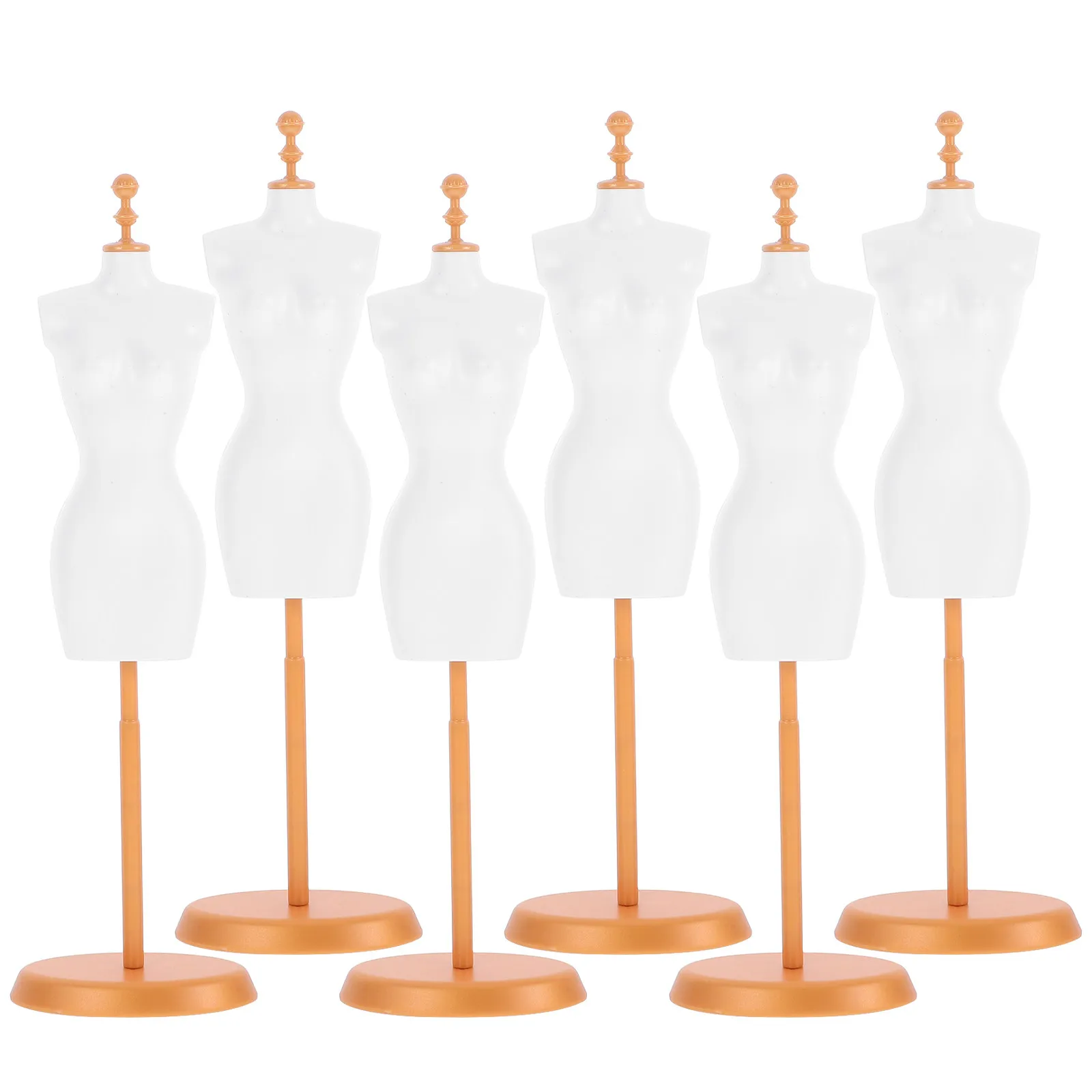 

6Pcs Durable Plastic Mannequin Stand Smooth Surface Sturdy for Skirt Dress Garment Display and Presentation Dress Form Mannequin