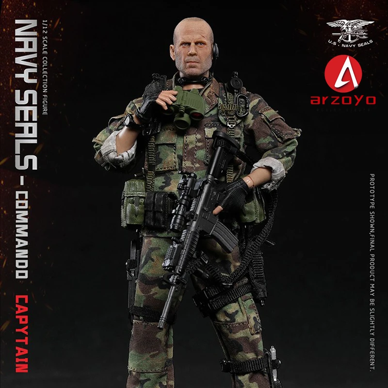 2025 Q1 CRAZY FIGURE LW019 1/12 SEAL Special Assault Team-Captain Action Figure 6'' Male Soldier Figurine Model Toy