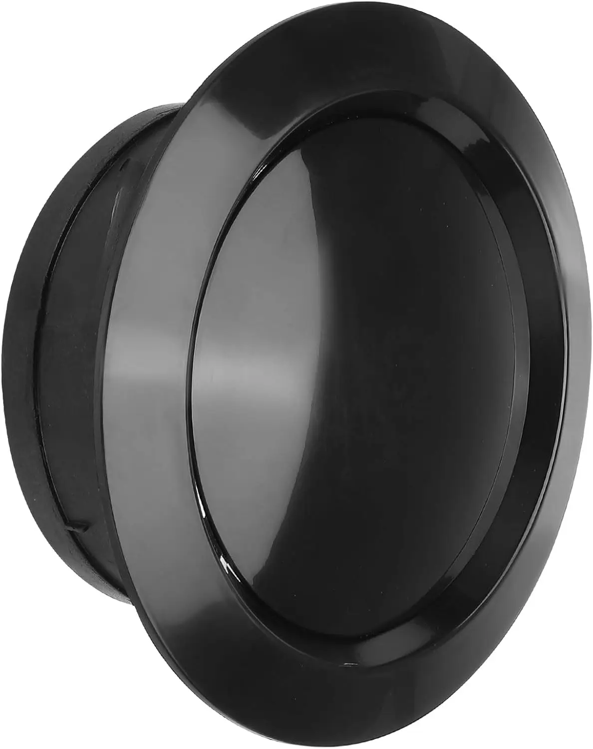

6 Inch Round Adjustable Air Vent Cover, ABS Ceiling Wall Diffuser for Home Kitchen Office Duct Fan Outlet, Black