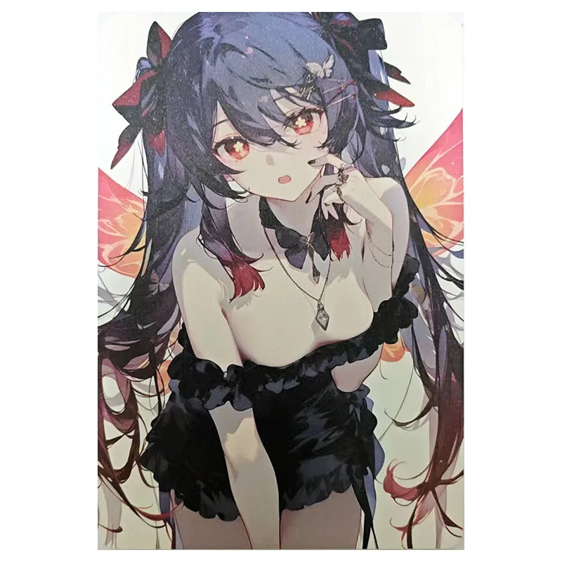 Anime Godin Verhaal Zeldzame A5 Collectible Card Sparkle Jeanne d'Arc Ningguang Eula Robin Ganyu Kafka Speelgoed voor jongens Verjaardagscadeau