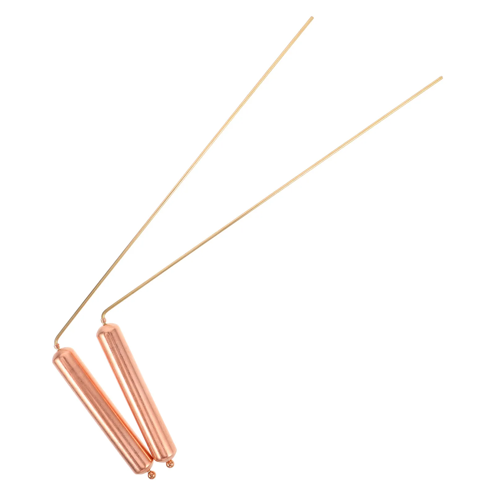 2Pcs Precision Copper Dowsing Rods Multi-Functional Water Divination Positioning Paranormal Tools