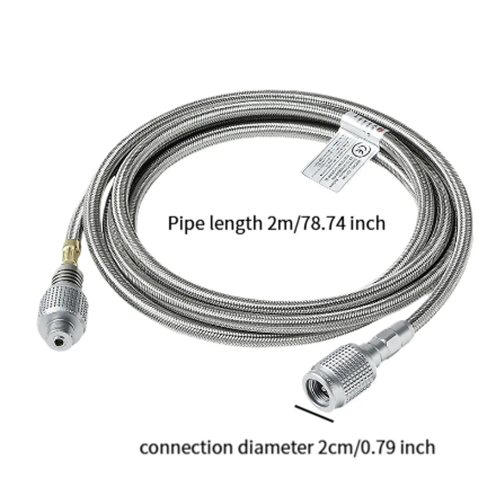Propanes Tank Adapter 2M 50cm Length Universal Extension Tube Gas Refill Adapter