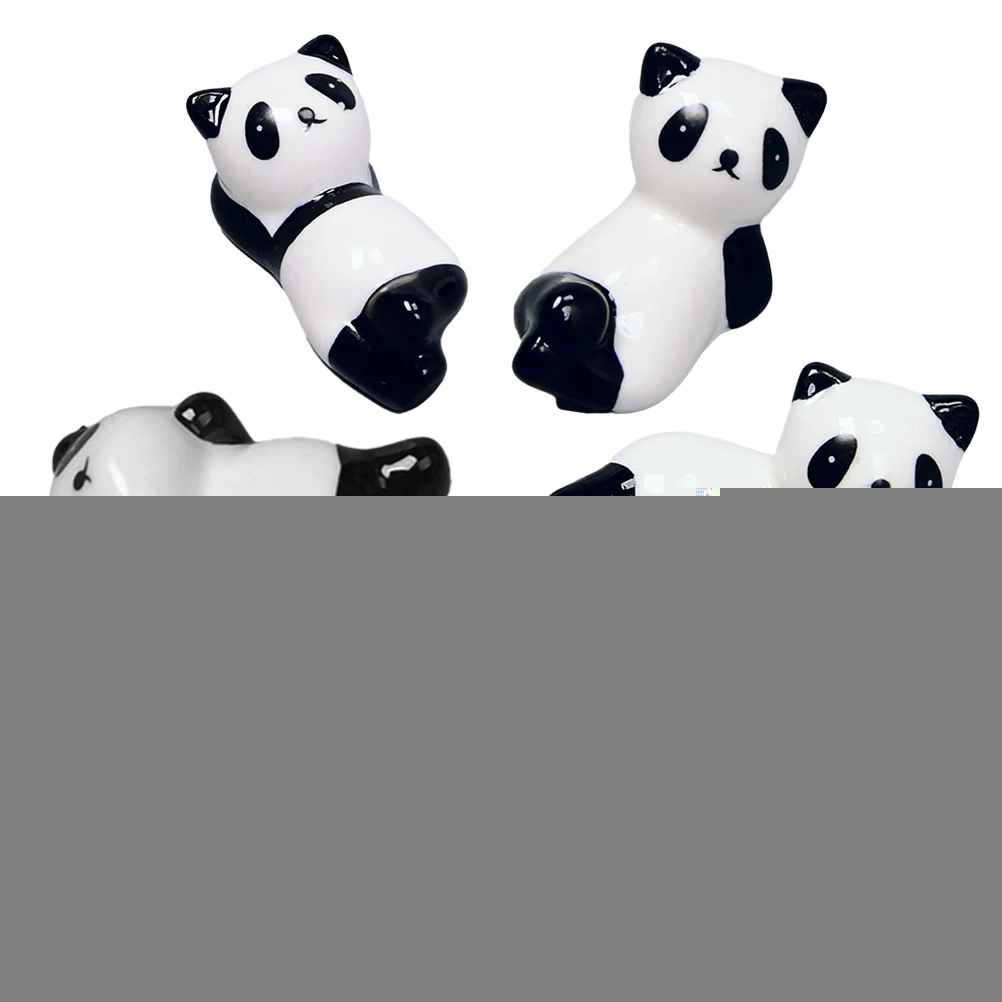 

6pcs Chopsticks Rest Cute Cartoon Porcelain Holder Chopsticks Rest Stand Kitchen Dining Accessories White Small