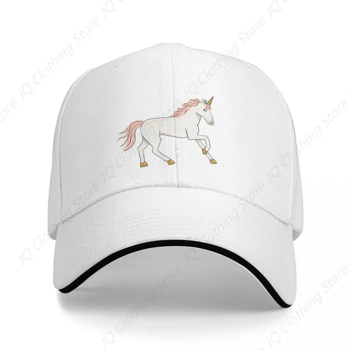 Dashing Unicorn Baseball Cap Vintage Thermal Visor hard hat Hats Woman Men's