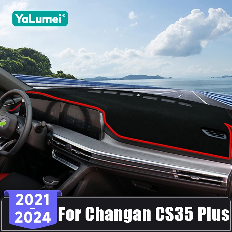 Für Changan CS35 Plus 2021 2022 2023 2024 Auto Dashboard Matte Vermeiden Licht Sonnenschutz Pad Instrument Panel Anti-Uv Abdeckung zubehör