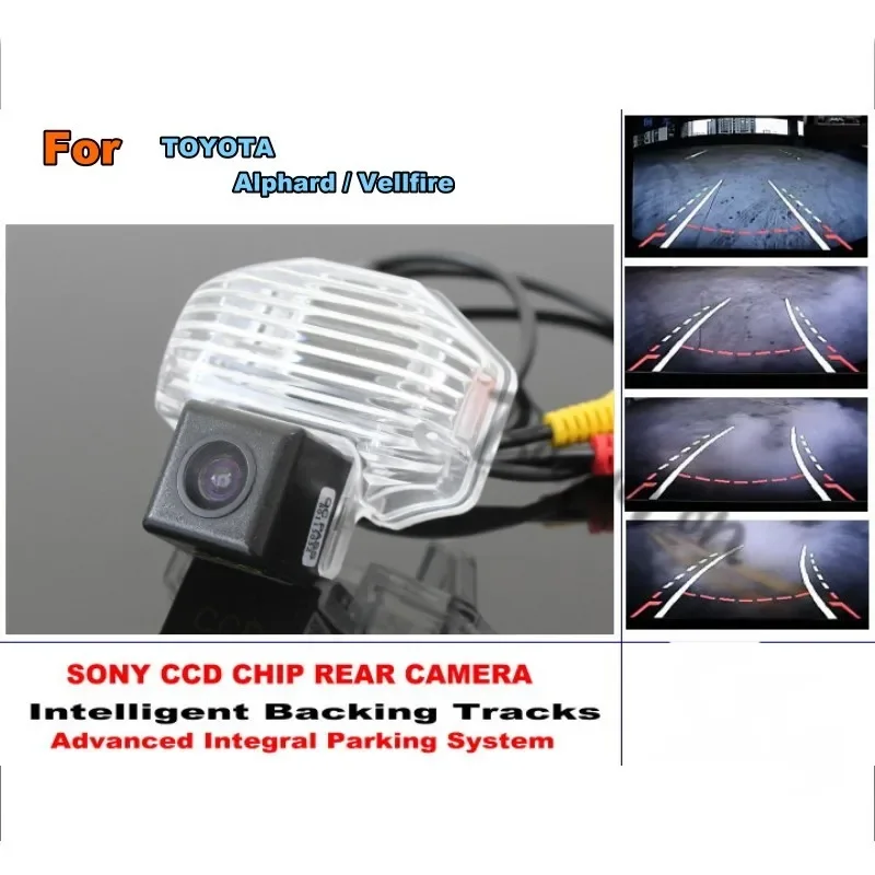 

Car Intelligent Parking Tracks Camera / For TOYOTA Alphard / Vellfire 2008 ~ 2015 HD Back up Reverse Camera / Rear View Camera