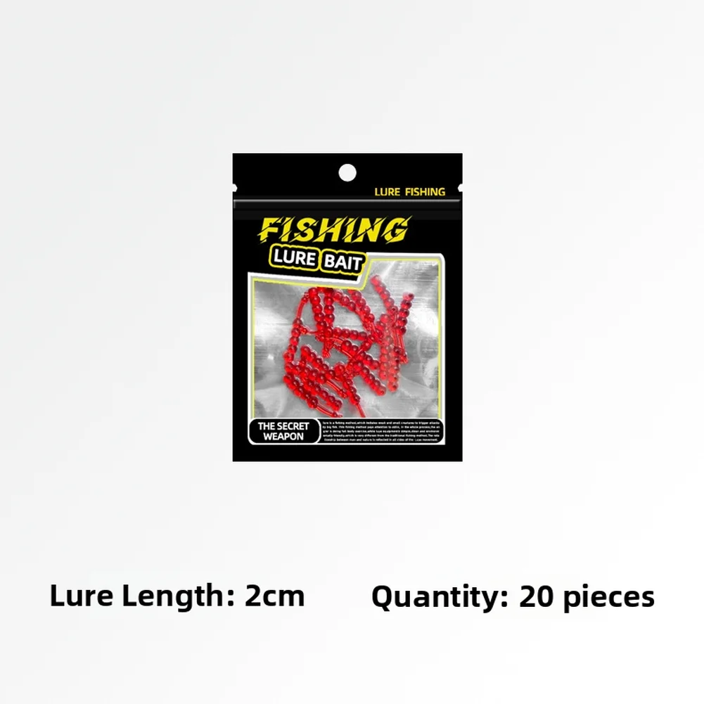Fishing Bait Maggot Lure Ice Fishing Reusable Lure Jig And Spinner Compatible Segmented Movement Strong Fish Scent For Lures