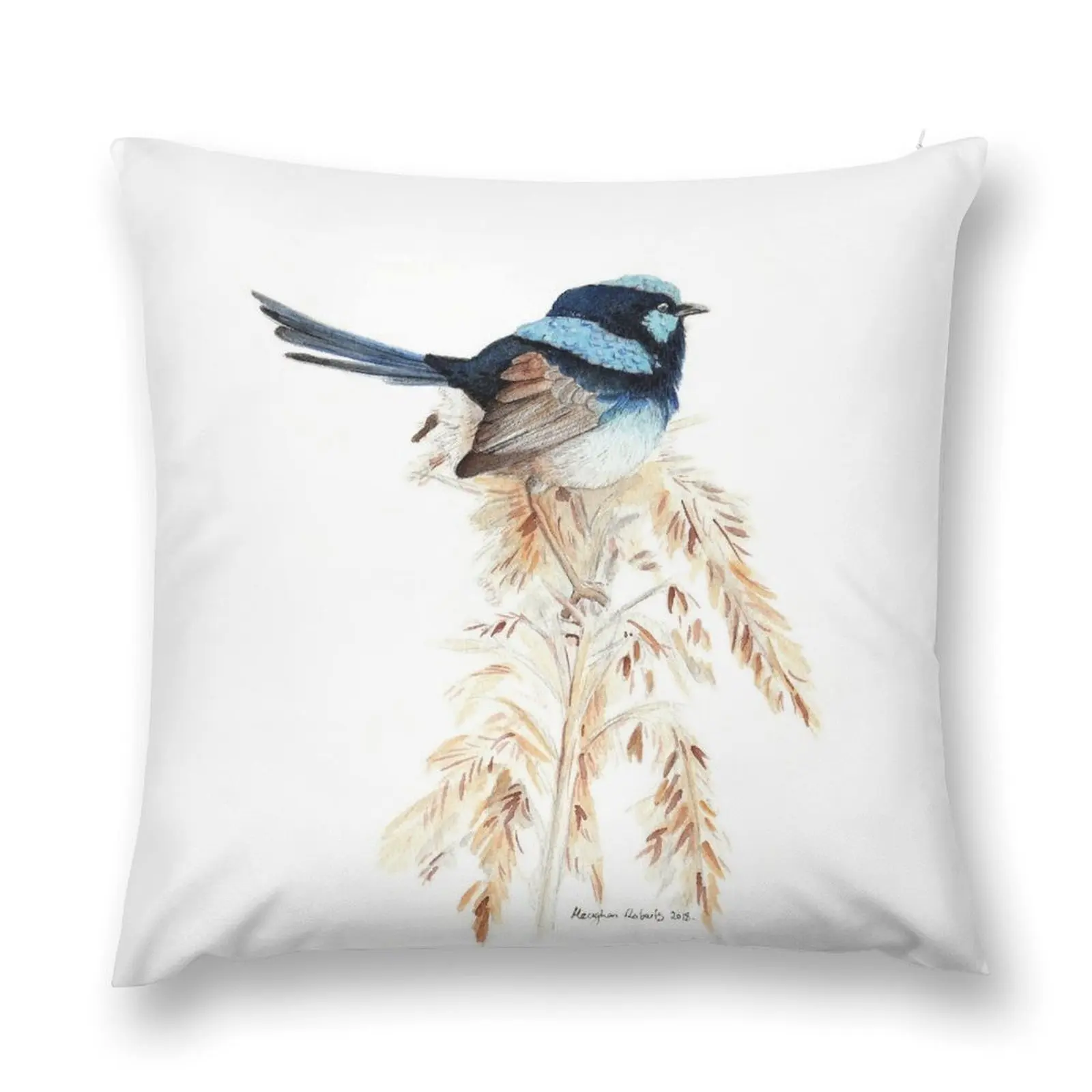 

Superb Blue Wren Throw Pillow pillow cover christmas Sofa Covers For Living Room christmas decorations for home 2025 pillow