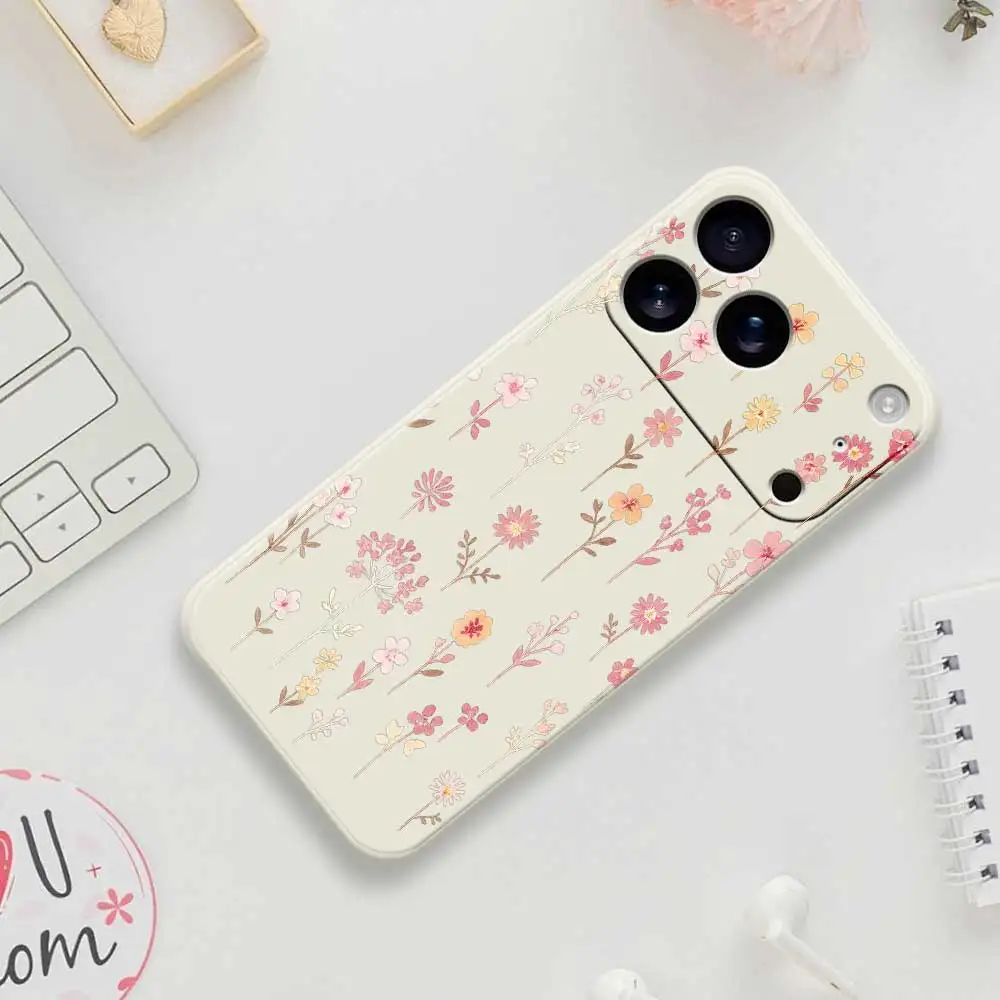 حافظة من السيليكون الوردي لهاتف آيفون 17 برو ماكس 17 إير 16 15 14 13 12 11 برو ماكس XS ماكس 7 8 Plus 16e 16 15 Plus غطاء من البولي يوريثان #1