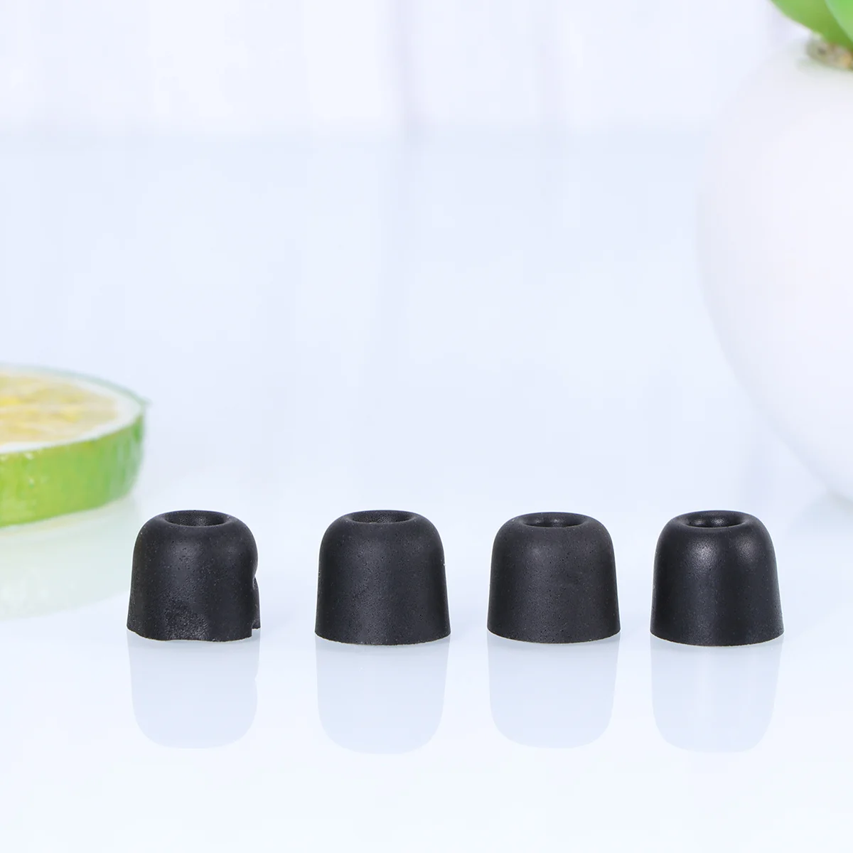 

8 pcs Memory Earphone Tips 3/4/4.5/4.9Mm Black Noise Reducing Replacement Eartips Comfort Fit For Workouts Hunting Gear Superior