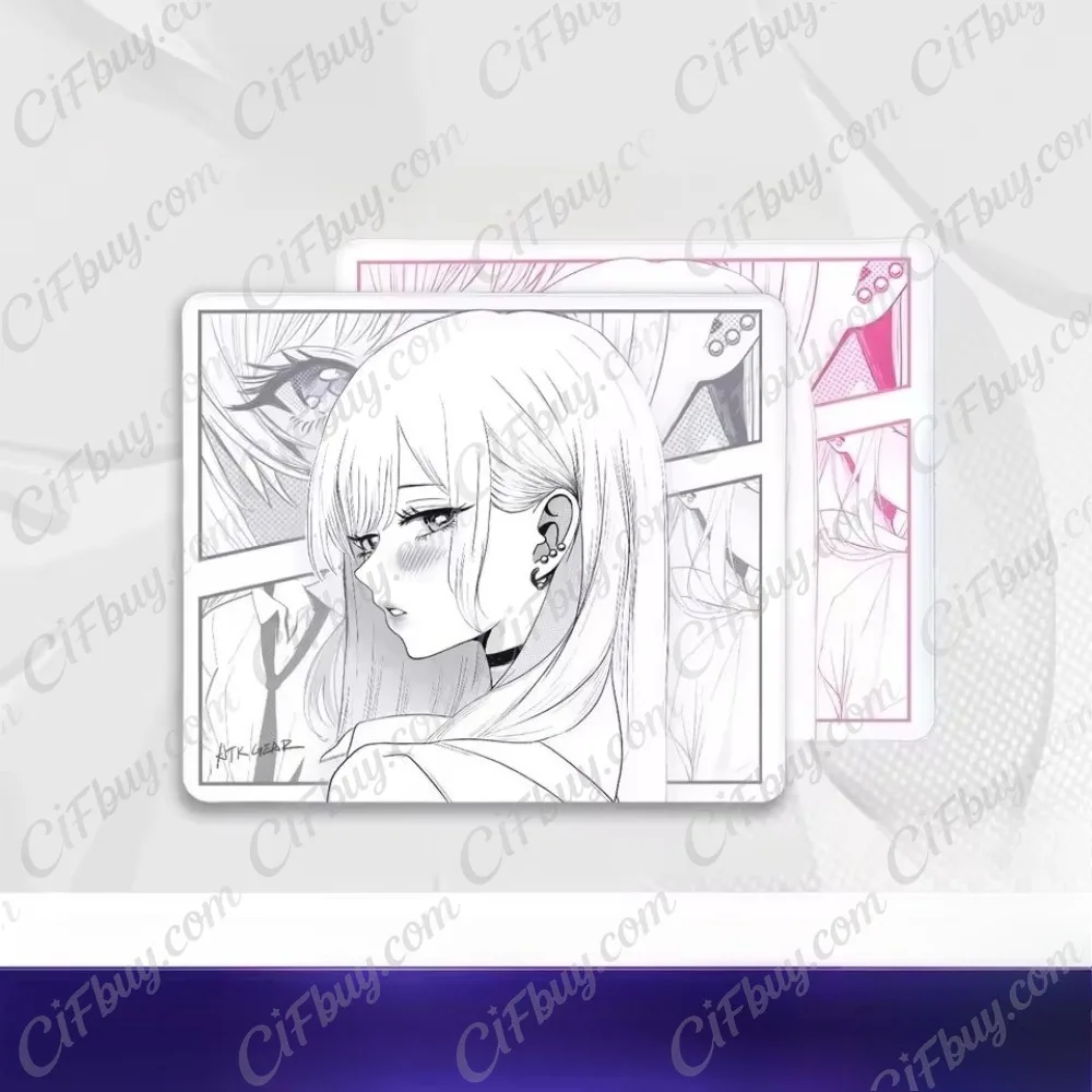 CIFBUY Anime Design Large Gaming Mouse Pad Durable Stitched Edges Non-Slip Rubber Base Home Office Laptop Decor