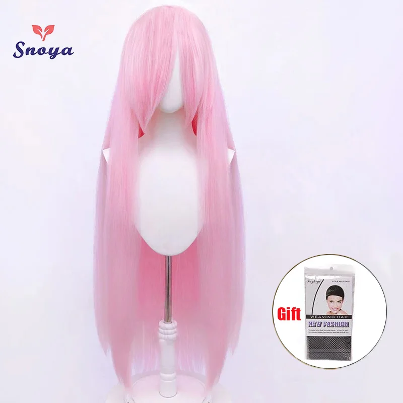 Snoya 100cm Synthetische Flauschige Corn Perm Cosplay Perücke Rosa Rot Blau Lila Anime Party Lange Perücke für Frauen