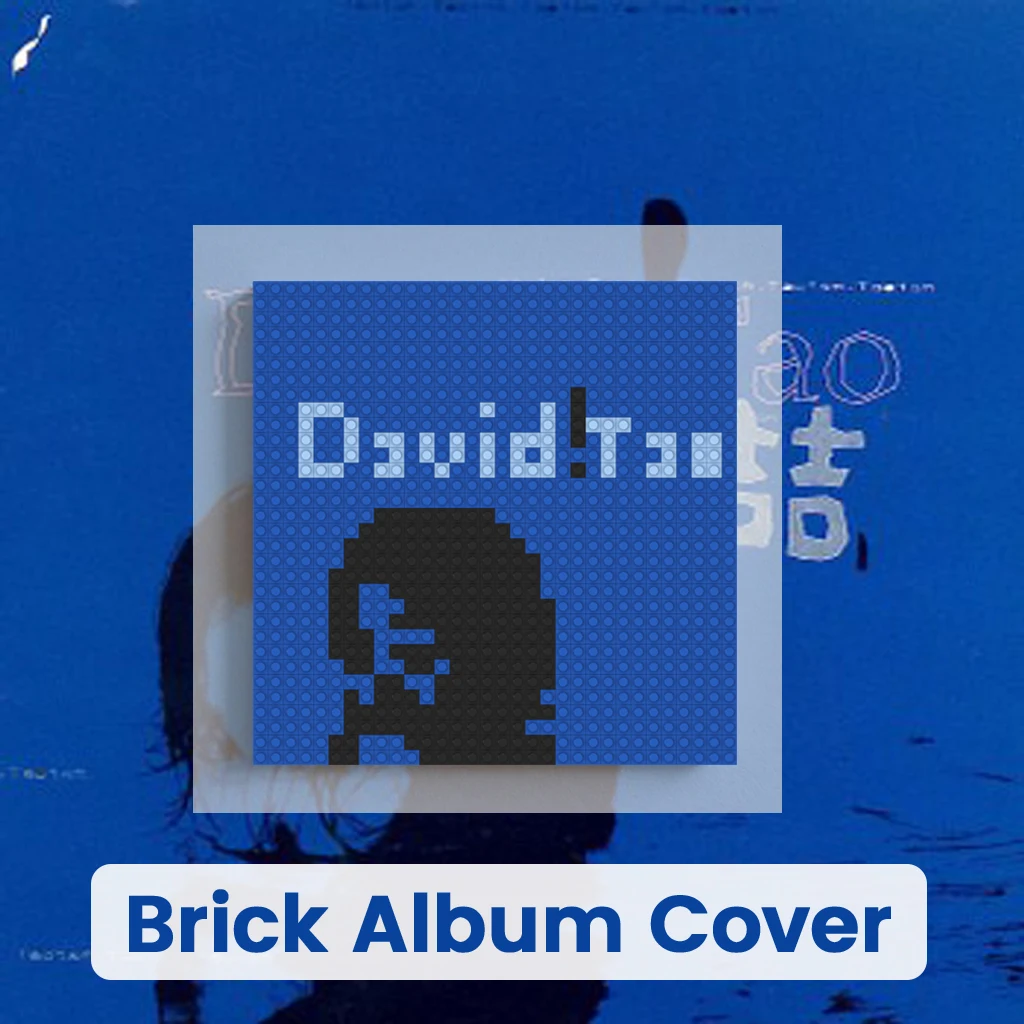 

David Tao Classic Mandopop R&B Music Mosaic MOC Building Brick Art DIY Wall Decor Poster For Home Bedroom Living Room Decoration