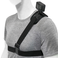 Single Shoulder Strap Mount for GoPro Camera Waist Strap Compatible with GoPro Hero/DJI Osmo Action/Insta360 Cameras Accessory