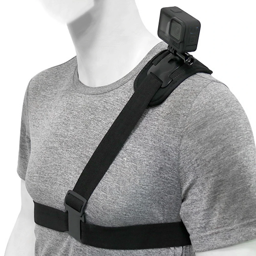 Single Shoulder Strap Mount for GoPro Camera Waist Strap Compatible with GoPro Hero/DJI Osmo Action/Insta360 Cameras Accessory