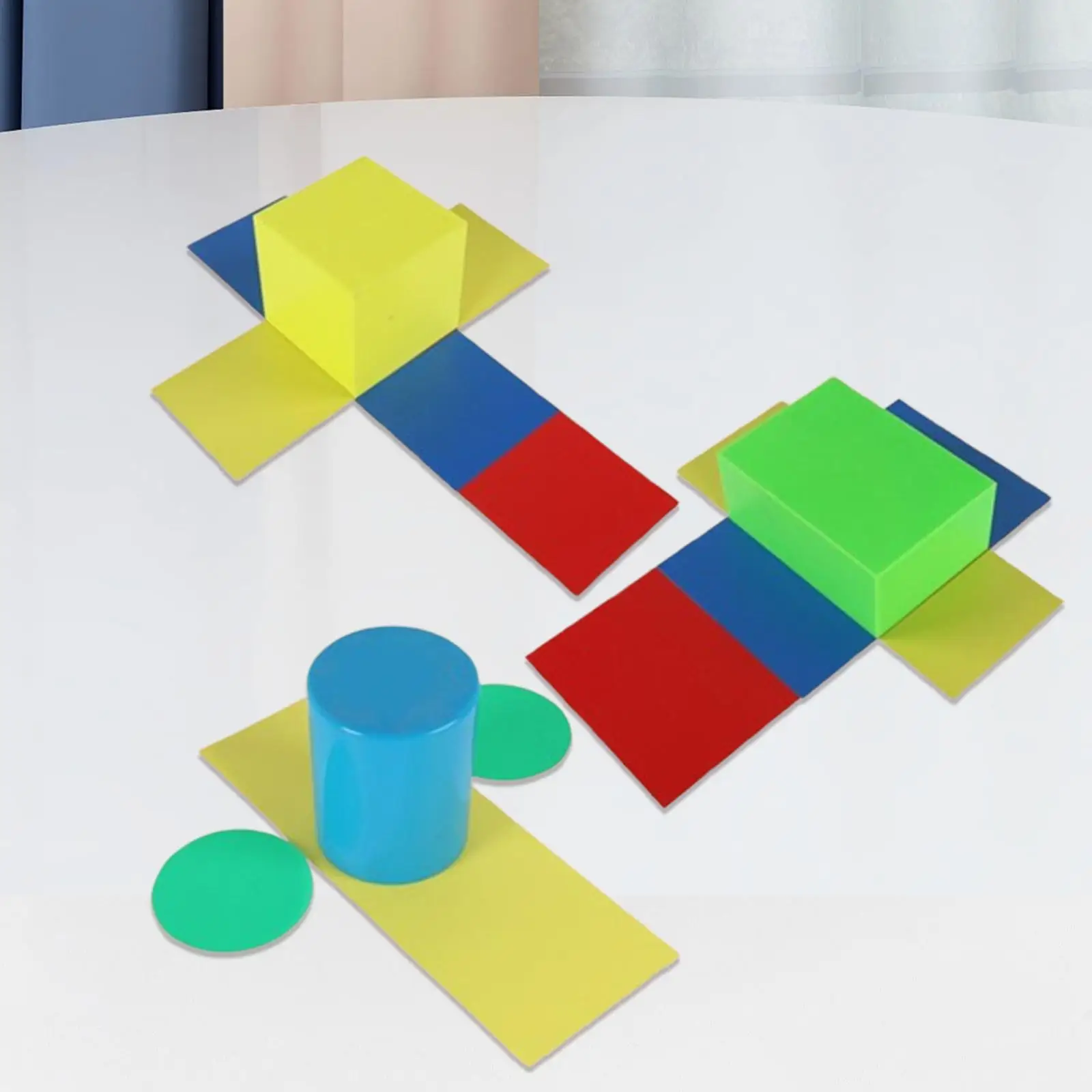 3x sólidos geométricos 3D formas geométricas matemáticas tempranas juegos de matemáticas manipulativos Material de aprendizaje de matemáticas para niños niñas mayores de 3 años