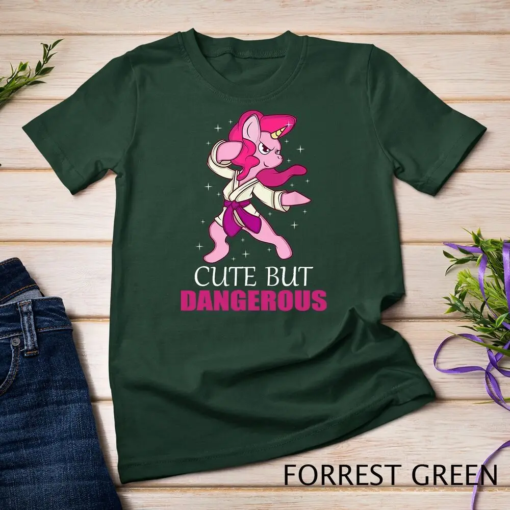 Cute But Dangerous Unicorn Lover And Taekwondo Player Unisex T-shirt