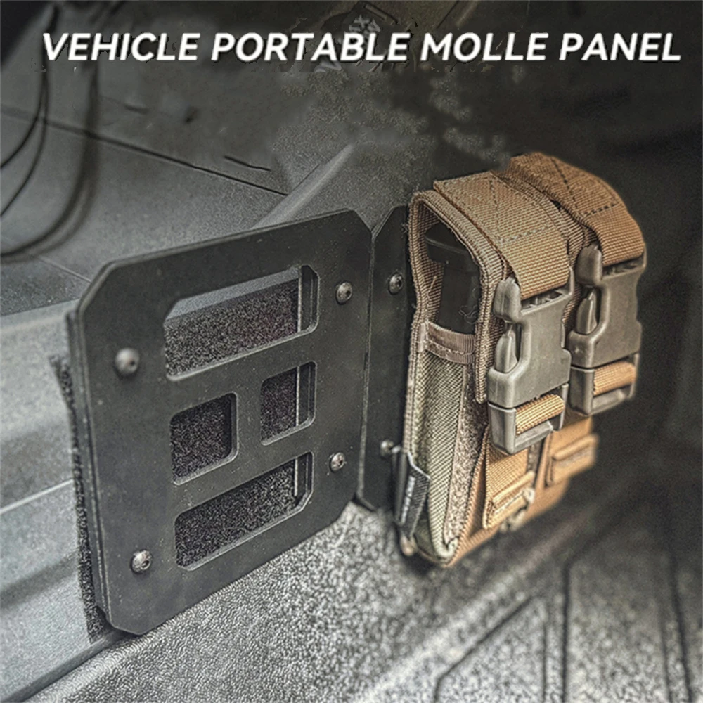 Tactical Vehicle Portable Molle Board Center Console Glove Tool Storage Hanger Off-Road Vehicle Interior Storage Board for Car