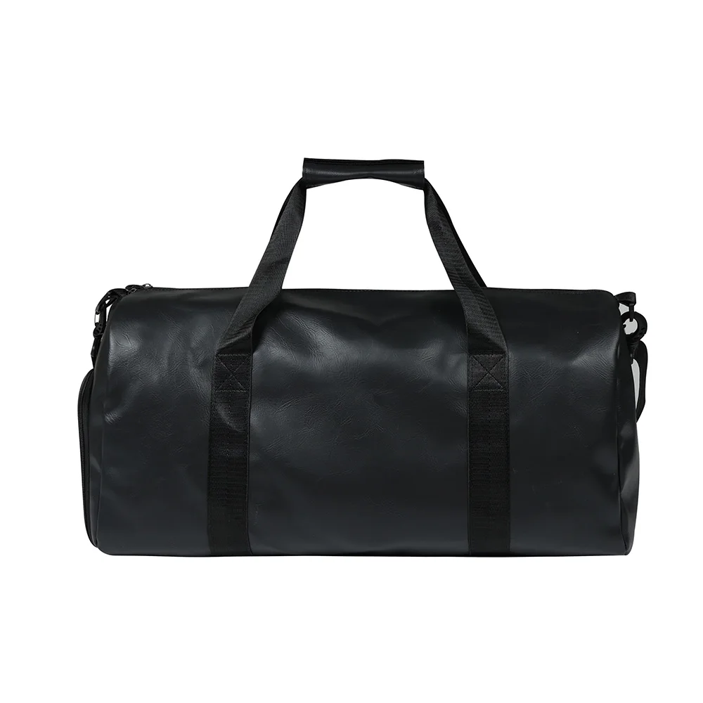 Veidoorn Large Capacity Gym Bag Waterproof Durable Dry and Wet Separation Sports Leather Bag Outdoor Travel Backpack