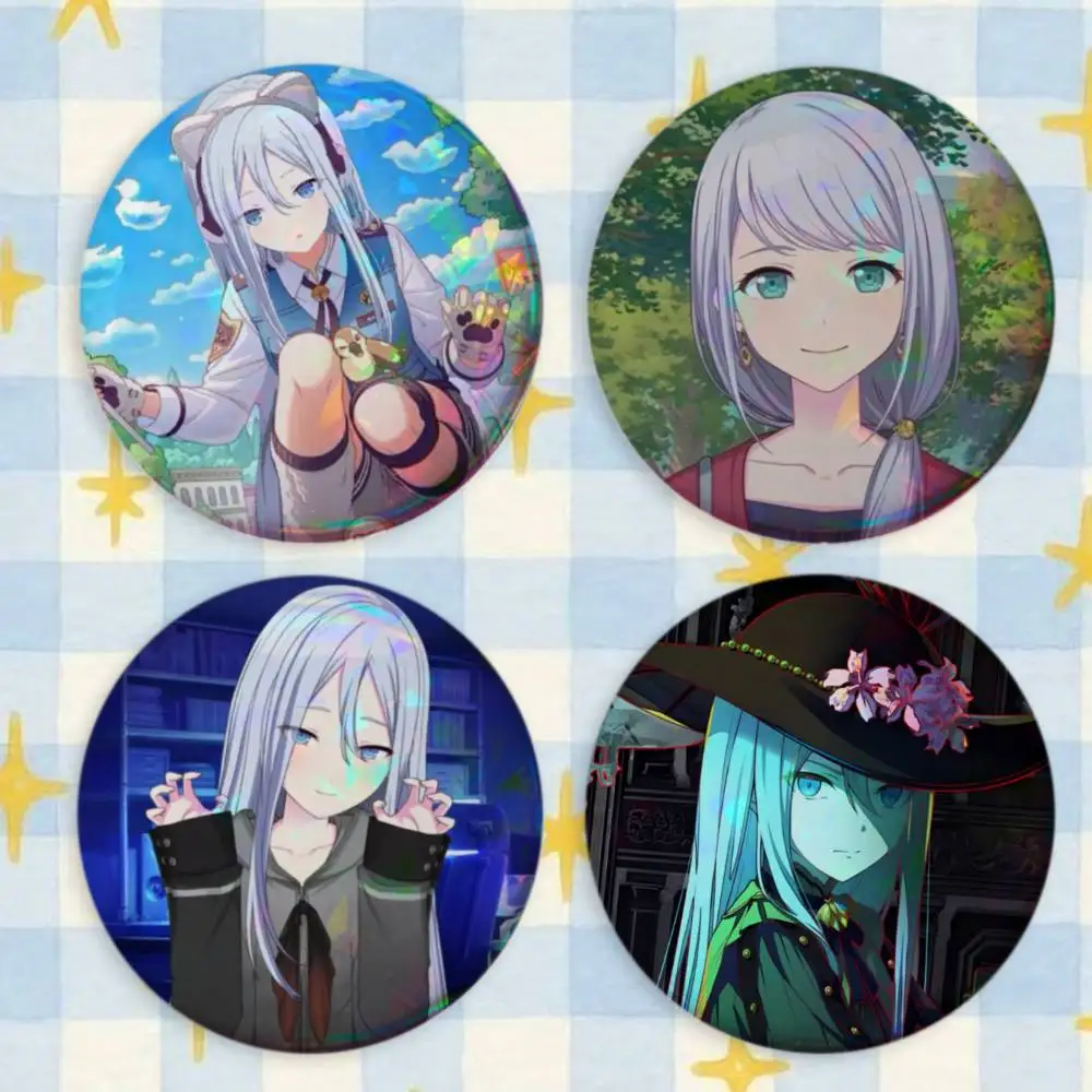 PROJECT S-SEKAI K-Kanade Yoisaki Brooches Cartoon Badge Pins Backpack Hat Accessories Friend Gift