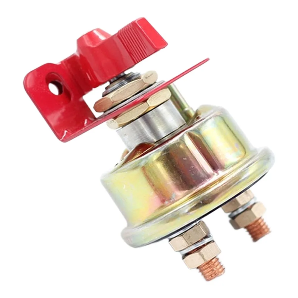For construction vehicle battery power cutoff switch for excavators with secure isolation and copper terminals