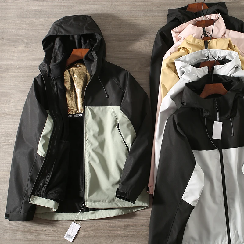 

Куртка-трансформер Thiened с капюшоном для скалолазания, теплая, ветрозащитная, для осенне-зимних видов спорта, парная модель