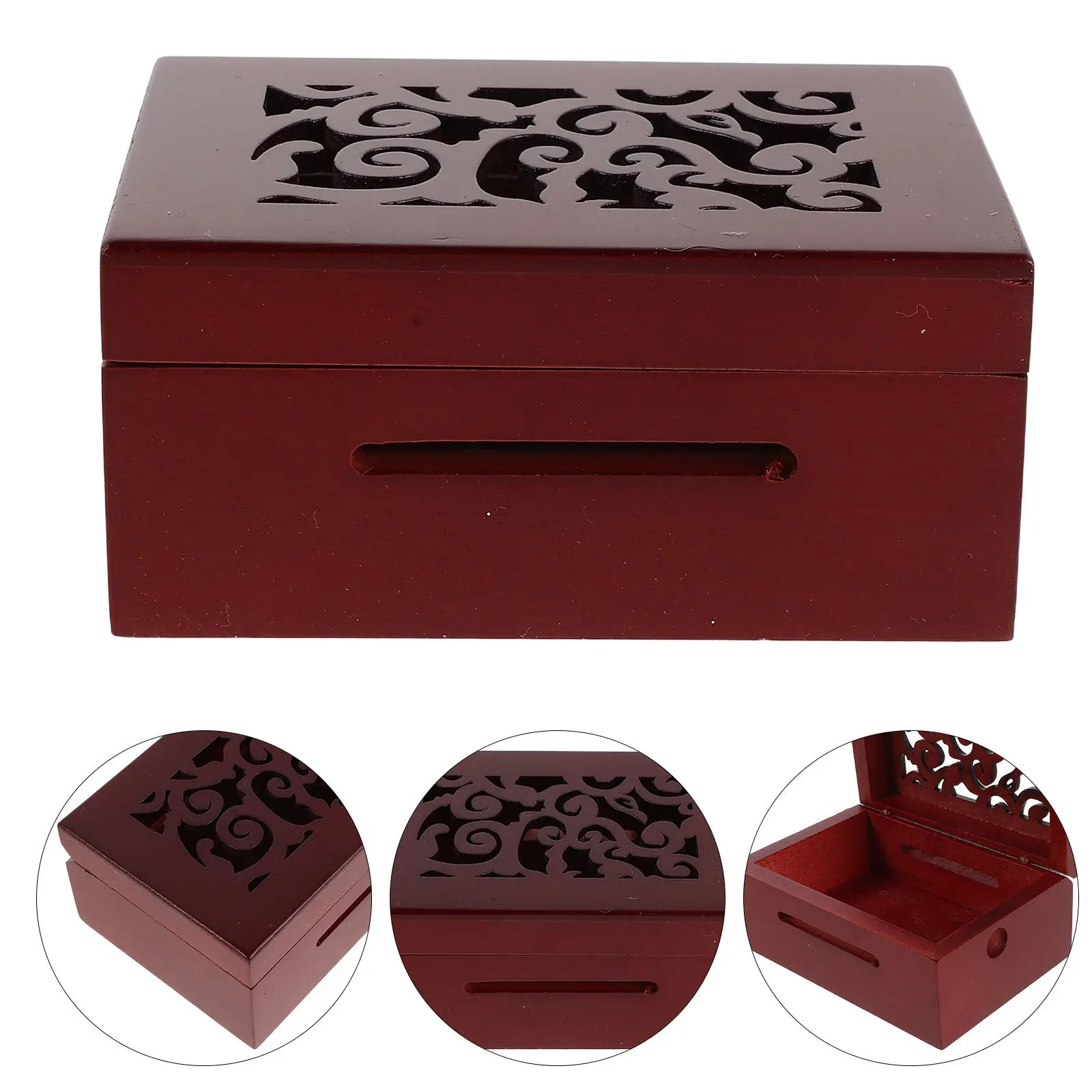

15 Note Hand Crank Music Box DIY Carved Wooden Mechanism Case Build Your Own Vintage Music Box Parts Organizer Replacement