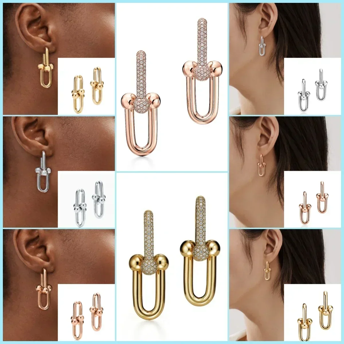 

2024 New S925 Sterling Silver TIF Style Earrings - High-End, Trendy & Elegant, Enhances Charm, Affordable Luxury