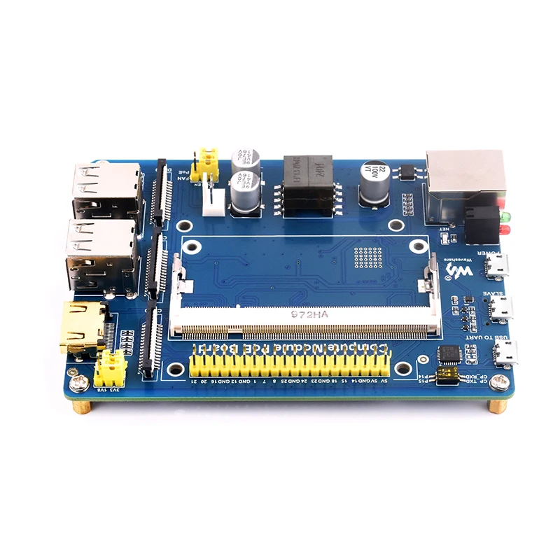 Compute Module IO Board com recurso PoE, Composite Breakout Board para desenvolvimento com Raspberry Pi CM4S CM3 CM4