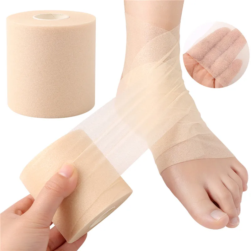 Foam Bandage Elbow Knee Pads Film Foam Underwrap Sports Pre-Wrap For Athletic Tape Sponge Skin Film Self-Adhesive Elastic