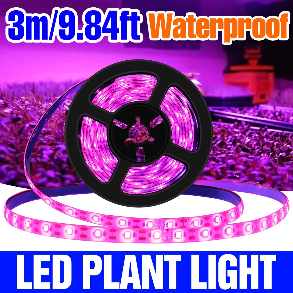 

LED Full Spectrum Grow Light Strip USB Indoor Plant Cultivation Lamp Tape DC5V Hydroponics Potted Flower Lighting 0.5/1/2/3M