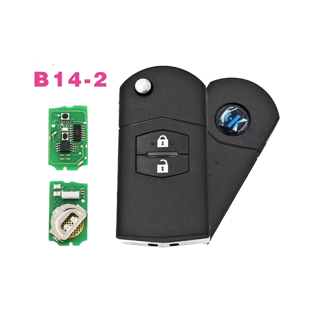 KEYDIY B14-2 KD Remote Control Car Key Universal 2 Button for Mazda Style for KD900/KD-X2 KD MINI/ URG200 Programmer