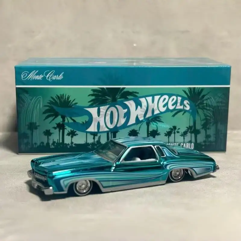 Hot Wheels RLC, Modelo a Escala 1/64 del Chevrolet Monte Carlo Lowrider, Auto de Juguete Coleccionable con Función Hidráulica de Salto