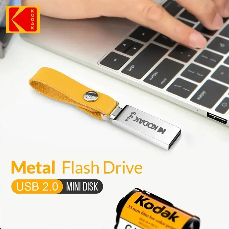 KODAK-USB Flash Drive para Micro PC, Pen Drive, Memory Stick, USB 2.0, 128GB, 64GB, 32GB