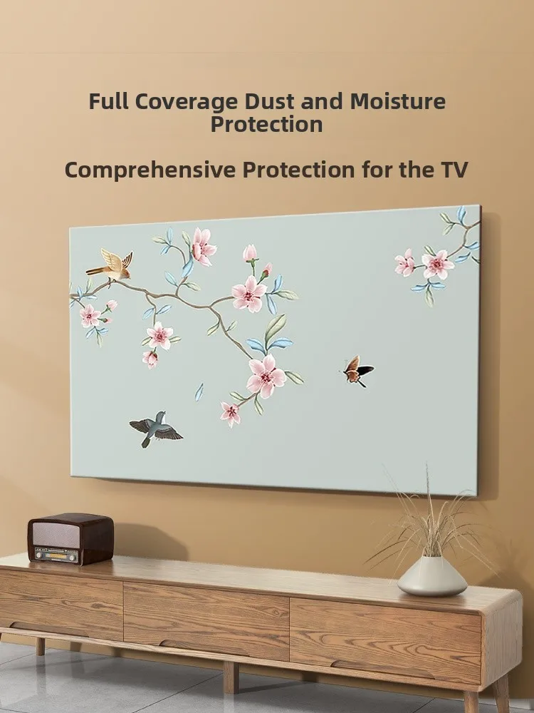 

New Style Dustproof Cover Elastic Anti-Slip Wall-Mounted Chinese Style Protective Sleeve for LCD TV Computer Monitor Protecti...