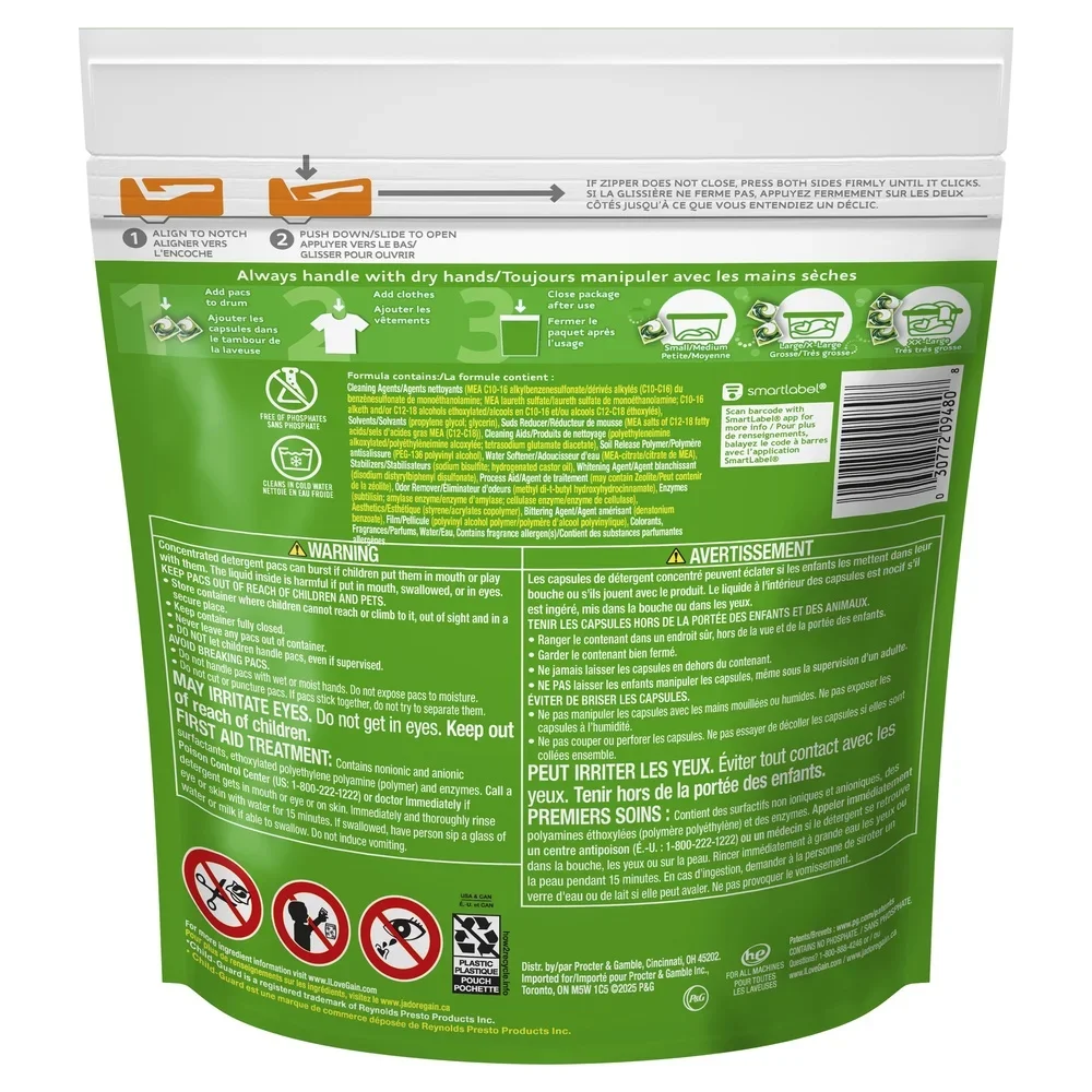 3 في 1 منظف الغسيل Pacs Oxi Boost Febreze نضارة مزيل البقع القرون 31 عدد جميع الماكينات آمنة للمياه الباردة