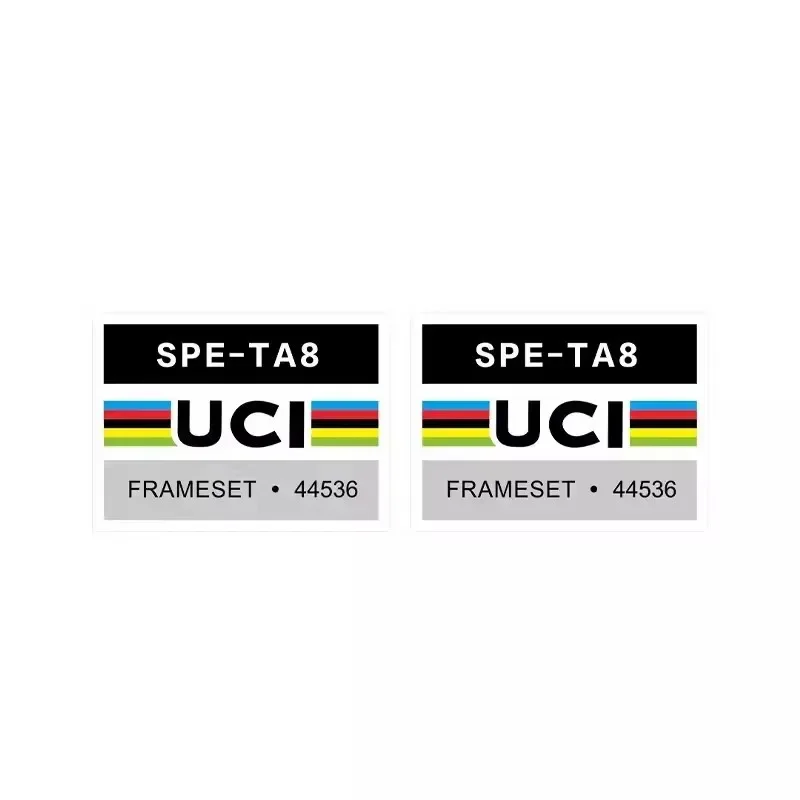 2 UCI Certified Waterproof Scratch-Resistant Stickers PET Material UV Protection Custom Bike Frame Decor for Outdoor Use