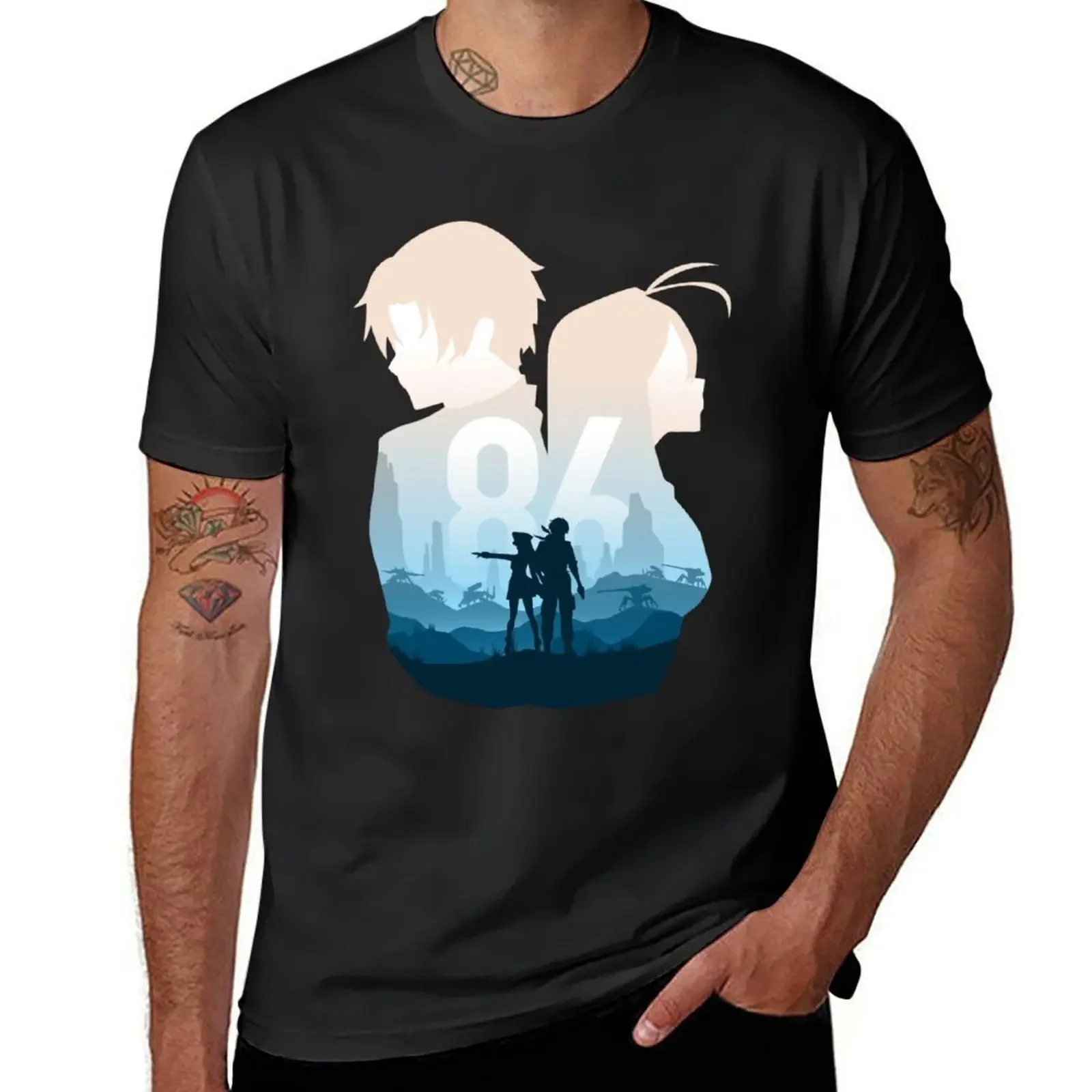 Eighty Six Landscape T-Shirt rapper graphic tees summer tops hippie clothes mens plain t shirts