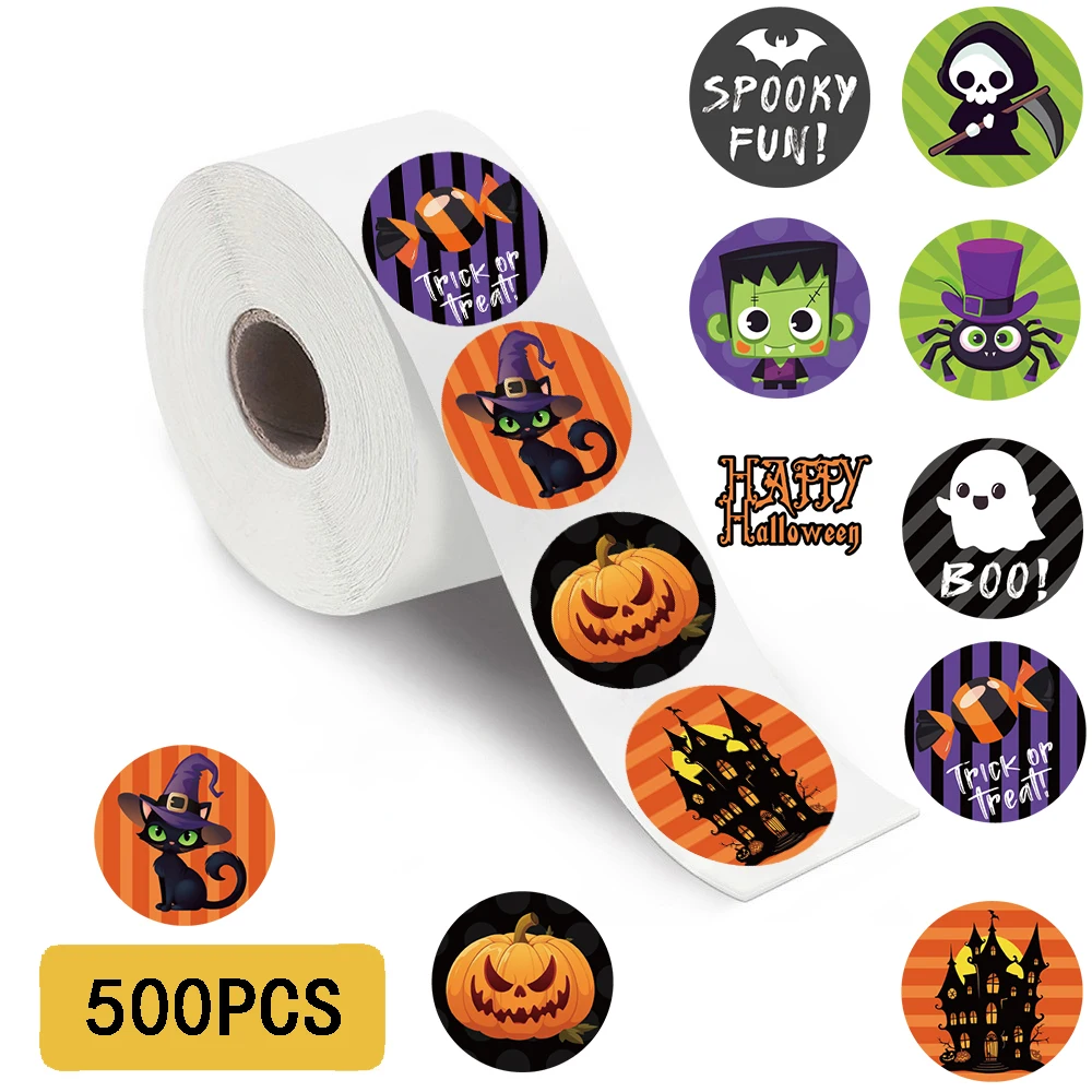 500/2500 SZTUK Naklejek na Halloween, Naklejki na Laptopa, Bagaż, Personalizacja, Deskorolka, Do Salonu, Do Domu, Naklejki Harajuku
