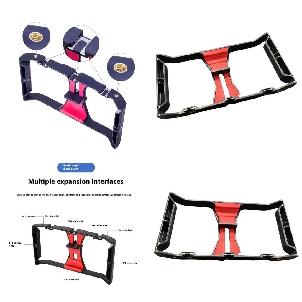 

31BA Filmmaking Case Handheld Stabilizer Handle Grip Tripod Mount Holder Video Rig