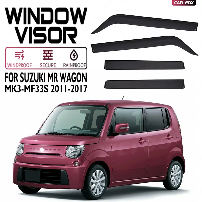 

Для Suzuki MR Wagon 2011-2017: Дефлекторы окон, ветровики, навесы для боковых окон, защита от дождя и солнца, автоаксессуары