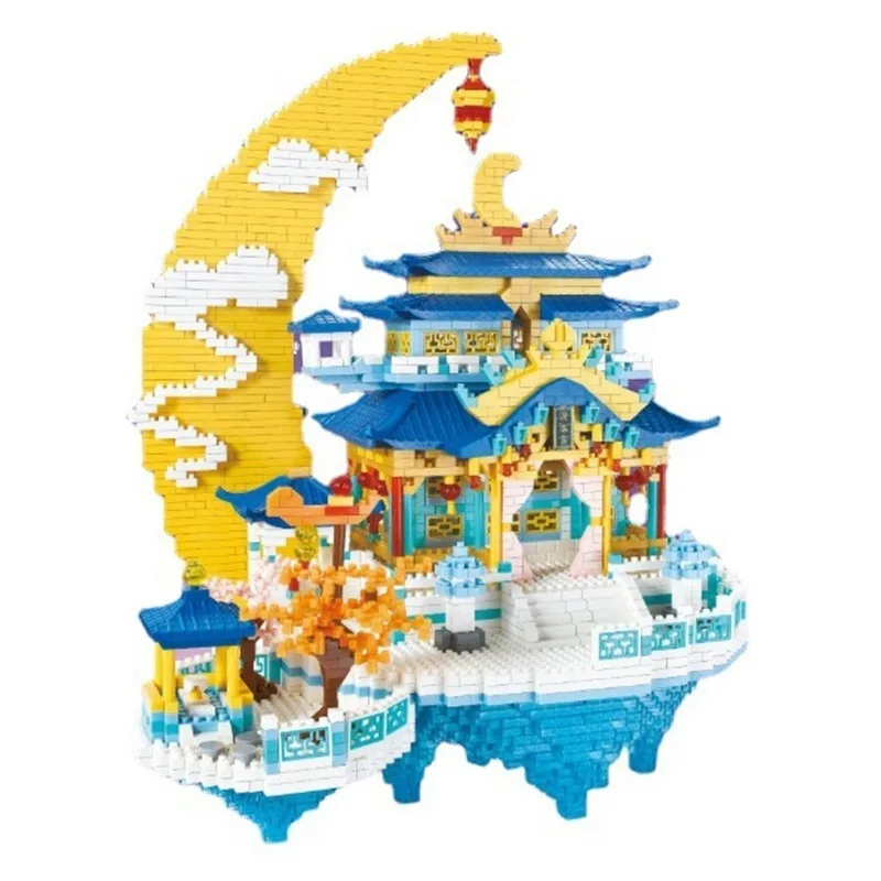 

Challenge Moon Palace Castle YZ Mini Blocks Architecture Beautiful House Brinquedos for Children Toy Kids Christmas Gifts 116